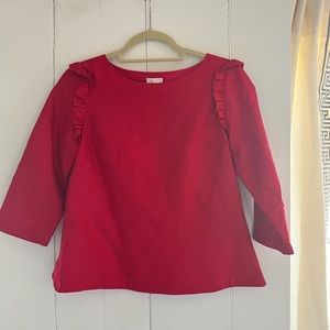 Devon Baer Ruffle Trim Blouse